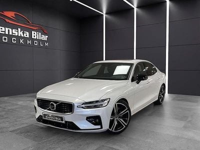 Vit (crystal white pearl) Begagnad 2019 Volvo S60 R-Design Sedan | 389 900 kr (Dyr)