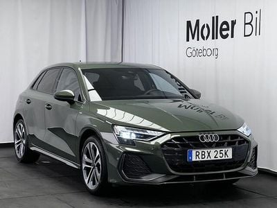 Begagnad Audi A3 S-Line 150 HK (110 kW) 2025 Distriktgrön metallic Halvkombi