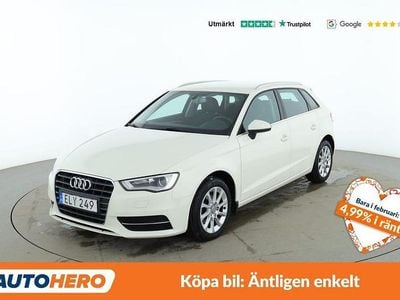 Begagnad Audi A3 Attraction 112 HK (82 kW) 2014 Vit Sedan
