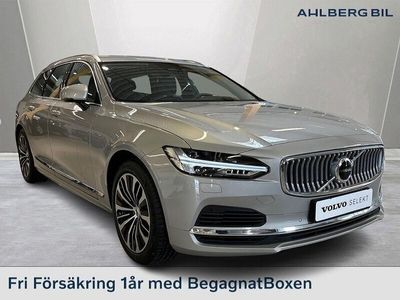 begagnad Volvo V90 Recharge T6 Core Edition, Parkeringskamera bak, Baklucka Elmanöv