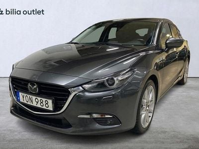 Grå Begagnad 2018 Mazda 3 Optimum Halvkombi | 209 900 kr