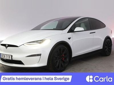 Vit Begagnad 2022 Tesla Model X Plaid SUV | 789 900 kr