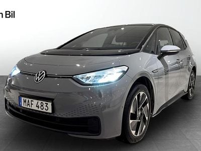 Begagnad VW ID.3 Pro Performance 150 kW (204 HK) 2022 Moonstone grey black Halvkombi