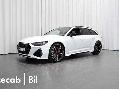 Vit (glaciärvit metallic) Begagnad 2024 Audi RS6 Performance Kombi | 1 369 500 kr (Bra pris)