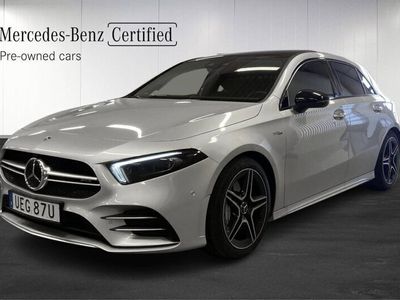 begagnad Mercedes A35 AMG AMG4MATIC AMG PremiumPlus Panoramatak, Förarassistanspaket