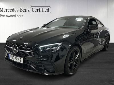 Svart Begagnad 2022 Mercedes E200 AMG Sportkupé | 469 000 kr (Marknadspris)