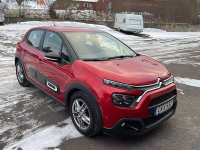 Röd Begagnad 2021 Citroën C3 PureTech | 109 900 kr (Marknadspris)
