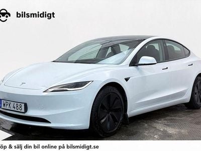 Vit Begagnad 2024 Tesla Model 3 Long Range AWD Sedan | 419 900 kr (Dyr)