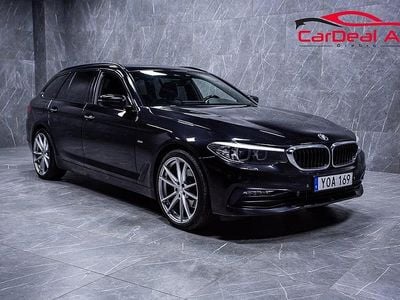 Svart Begagnad 2017 BMW 520 Sport Line Kombi | 224 800 kr (Marknadspris)