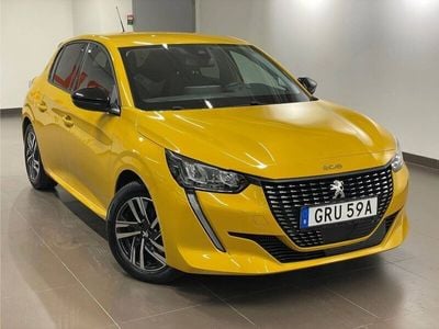 Gul Begagnad 2022 Peugeot 208 Allure Halvkombi | 189 900 kr (Marknadspris)