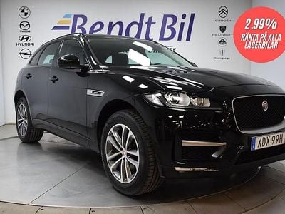 Narviksvart metallic Begagnad 2019 Jaguar F-Pace R-Sport SUV | 249 500 kr (Marknadspris)