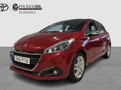 Mörkröd Begagnad 2017 Peugeot 208 Style Halvkombi | 84 900 kr (Marknadspris)