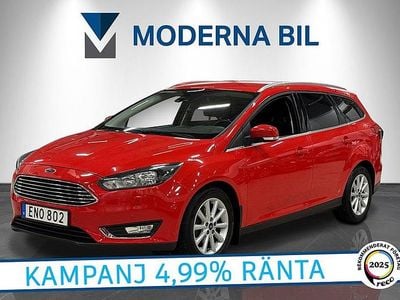 Röd Begagnad 2015 Ford Focus Titanium Kombi | 99 400 kr (Marknadspris)