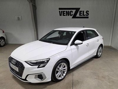 Begagnad Audi A3 Sportback Comfort 150 HK (110 kW) 2020 Vit Halvkombi
