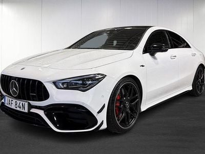 Svart Begagnad 2023 Mercedes CLA45 AMG AMG Sportkupé | 569 500 kr (Marknadspris)