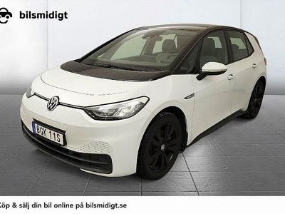 Begagnad VW ID.3 Pro 150 kW (204 HK) 2021 Vit Halvkombi