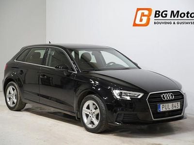 Begagnad Audi A3 Sportback 116 HK (85 kW) 2018 Svart Halvkombi