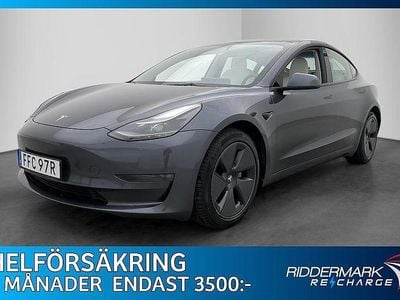 Begagnad Tesla Model 3 Long Range AWD 366 kW (498 HK) 2021 Grå Sedan