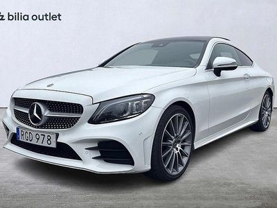 Vit Begagnad 2018 Mercedes C220 AMG line Sportkupé | 319 900 kr (Lite dyr)