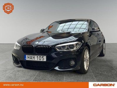 Begagnad BMW 118 Shadowline 136 HK (100 kW) 2018 Svart Halvkombi