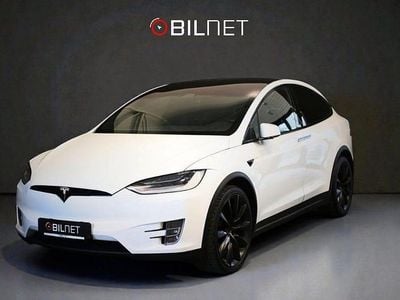 Begagnad Tesla Model X Long Range AWD 311 kW (423 HK) 2020 Vit SUV