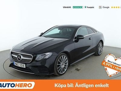 Begagnad Mercedes E220 AMG line 195 HK (143 kW) 2018 Svart Sportkupé