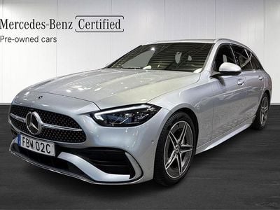 Begagnad Mercedes C200 AMG line 204 HK (150 kW) 2024 Silver Kombi