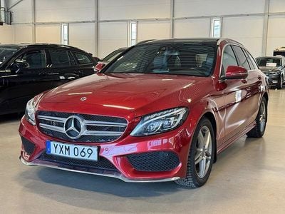 Begagnad Mercedes C220 AMG 170 HK (125 kW) 2017 Röd Kombi