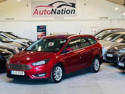 Begagnad Ford Focus Titanium 125 HK (91 kW) 2017 Röd Kombi