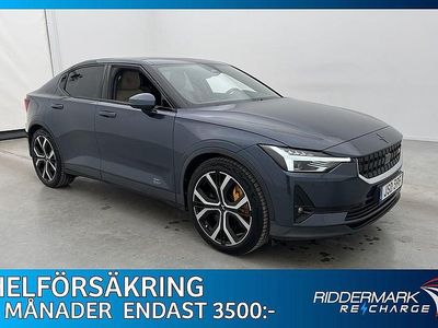 Begagnad Polestar 2 Long Range Dual motor 350 kW (476 HK) 2020 Blå Halvkombi
