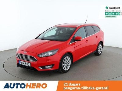 Röd Begagnad 2016 Ford Focus Titanium Kombi | 84 000 kr (Marknadspris)