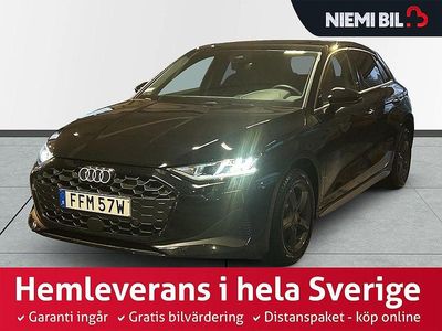 Svart Begagnad 2025 Audi A3 Sportback Advanced Halvkombi | 319 900 kr (Marknadspris)