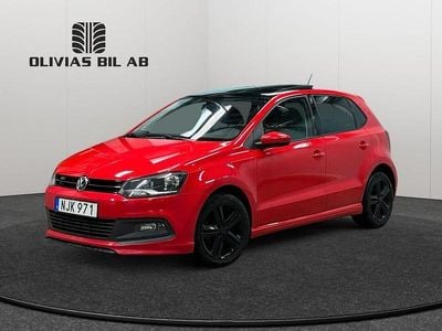 Röd Begagnad 2014 VW Polo R-line Halvkombi | 89 900 kr (Marknadspris)