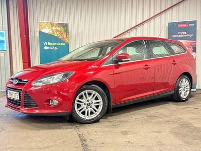 Röd Begagnad 2014 Ford Focus Titanium Kombi | 39 900 kr (Marknadspris)