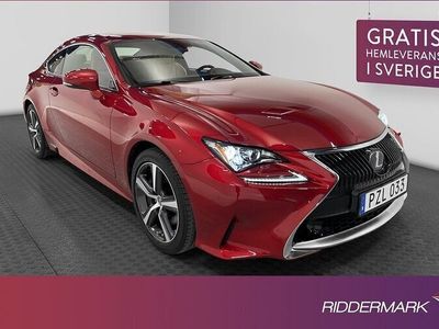 begagnad Lexus RC300h 2.5 Hybrid Skinn B-Kamera HELG 2018, Sportkupé