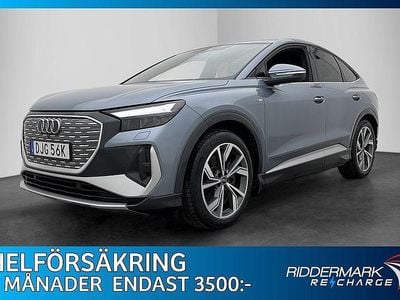 Blå Begagnad 2021 Audi Q4 Sportback e-tron S-Line SUV | 379 800 kr (Lite dyr)