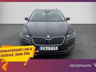 Svart Begagnad 2018 Skoda Superb Kombi | 219 800 kr (Marknadspris)