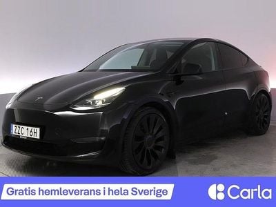 Svart Begagnad 2024 Tesla Model Y Performance SUV | 511 990 kr (Marknadspris)