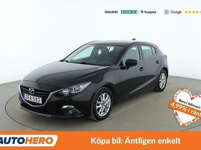 Begagnad Mazda 3 Inclusive 121 HK (88 kW) 2015 Svart Halvkombi