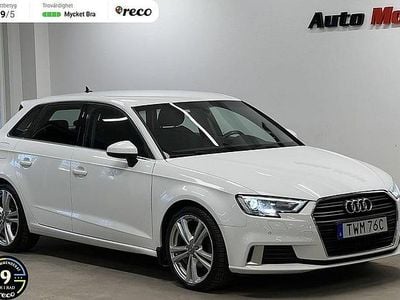 Begagnad Audi A3 Sportback Sport 150 HK (110 kW) 2019 Vit Halvkombi