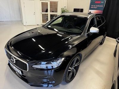 Svart Begagnad 2018 Volvo V90 R-Design Kombi | 339 900 kr