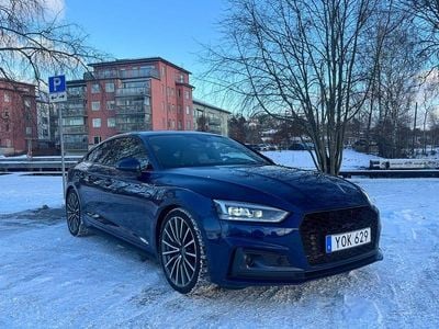 Scuba blue Begagnad 2018 Audi A5 Sportback S-Line Halvkombi | 309 000 kr (Lite dyr)