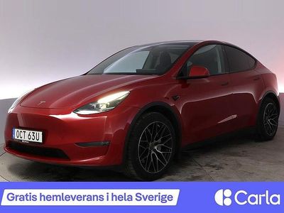 Röd Begagnad 2021 Tesla Model Y Long Range AWD SUV | 353 990 kr (Marknadspris)