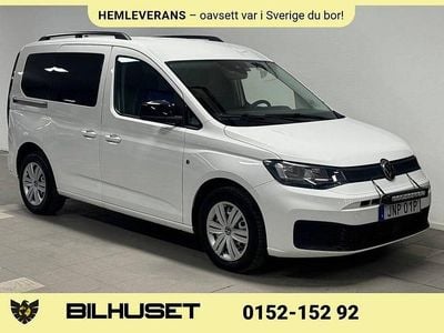 Vit Begagnad 2021 VW Caddy Life Minibuss | 239 900 kr (Dyr)