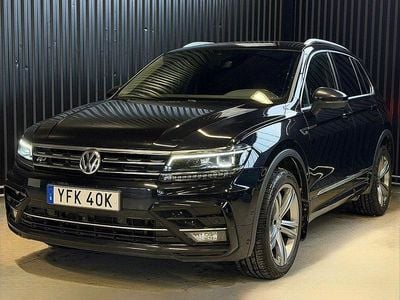 Svart Begagnad 2019 VW Tiguan R-line SUV | 249 900 kr (Marknadspris)
