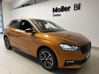 Orange (phoenix orange metallic e) Begagnad 2024 Skoda Fabia Monte Carlo Halvkombi | 208 000 kr (Marknadspris)