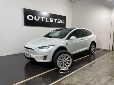 begagnad Tesla Model X Long Range/AWD/Panoramatak/7 Sits/Drag/MOMS