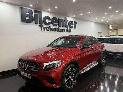 Röd Begagnad 2017 Mercedes GLC250 AMG Sportkupé | 349 900 kr (Marknadspris)