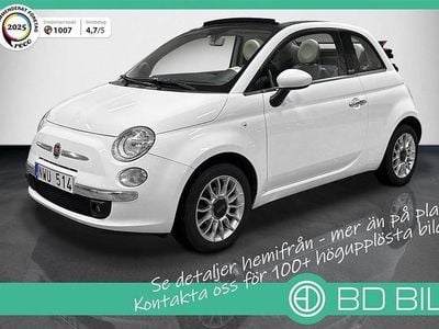Begagnad Fiat 500C Lounge 69 HK (50 kW) 2013 Vit Cab