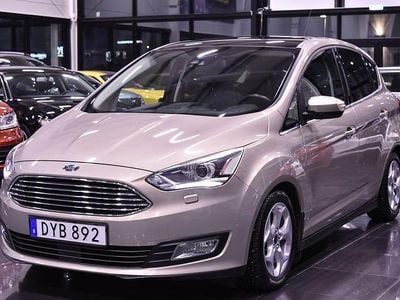 Grå Begagnad 2016 Ford C-MAX Titanium Minibuss | 129 900 kr (Marknadspris)
